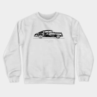 Tucker Torpedo 1948 - Black and White Watercolor Crewneck Sweatshirt